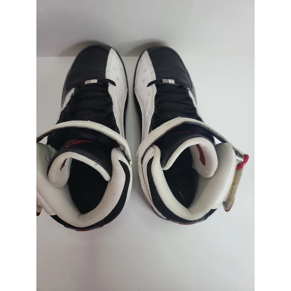 Nike Air Force 1 Fusion Jordan 13 Bred Mens Size 6Y Black Varsity Red 375472-101